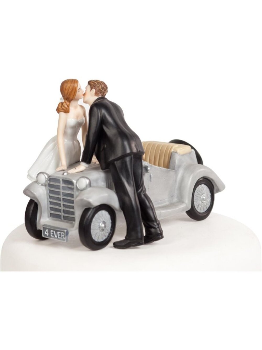Romantic Car Wedding Cake Topper - I'll Love U 4 EVER, Perfect for Bridal